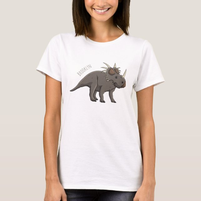 Cartoon Styracosaurus T-Shirt (Vorderseite)