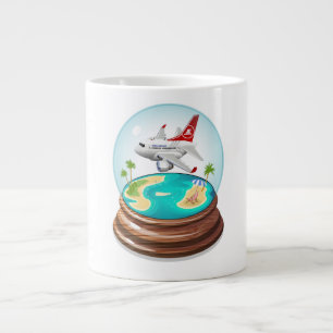 Cartoon Summer Cristal Ball Jumbo-Tasse