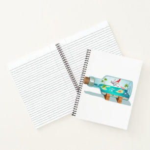 Cartoon Summer Cristal Ball Notizbuch