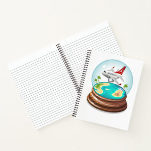 Cartoon Summer Cristal Ball Notizbuch
