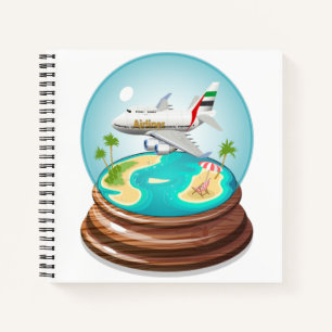 Cartoon Summer Cristal Ball Notizbuch