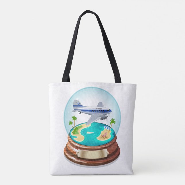 Cartoon Summer Cristal Ball Tasche (Rückseite)