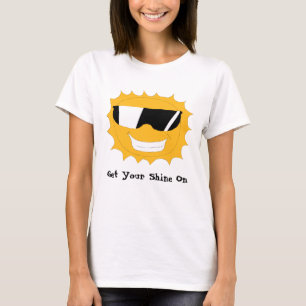 Cartoon Sun mit Sonnenbrillen T-Shirt