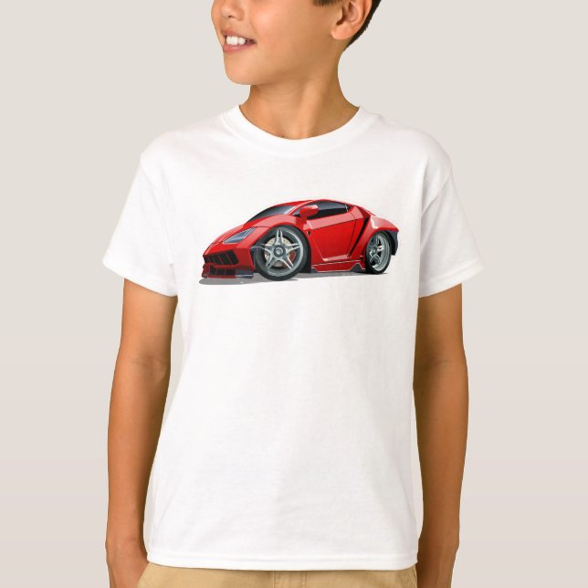 Cartoon Supercar T-Shirt (Vorderseite)