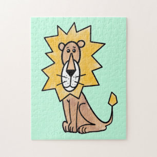 Cartoon süßer Löwe Kinder Retro Safari Dschungel T