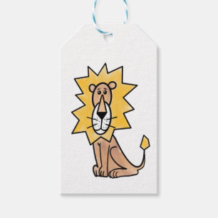 Cartoon süßer Löwe Kinder Retro Safari Dschungel T Geschenkanhänger