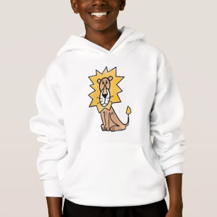 Cartoon süßer Löwe Kinder Retro Safari Dschungel T Hoodie