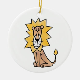 Cartoon süßer Löwe Kinder Retro Safari Dschungel T Keramik Ornament