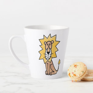 Cartoon süßer Löwe Kinder Retro Safari Dschungel T Milchtasse