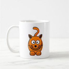 Cartoon Tabby Cat Tasse