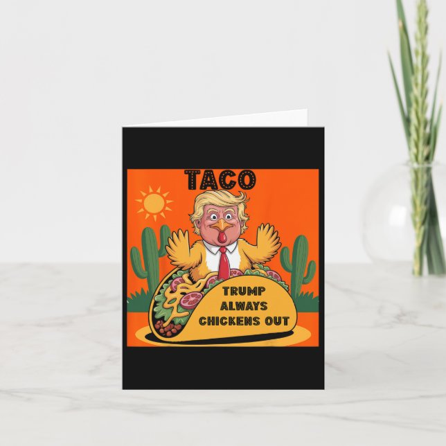 Cartoon Taco - trump Karte (Vorderseite)