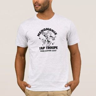 Cartoon Tap Truppe Alles in Schwarz Schrift T-Shirt