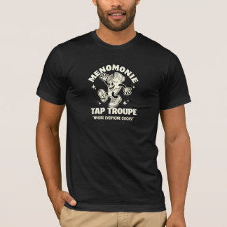 Cartoon Tap Truppe Weißes Logo T-Shirt