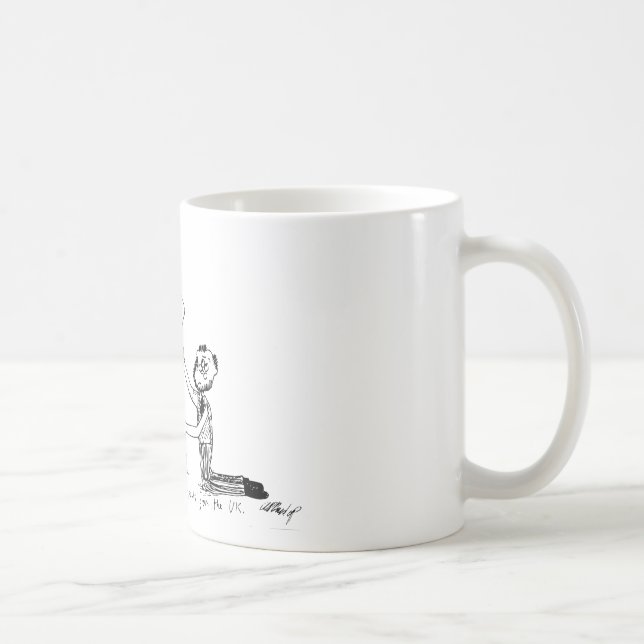 Cartoon-Tasse - Anzugs-Hosen Kaffeetasse (Rechts)