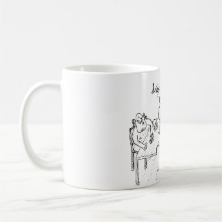 Cartoon-Tasse - Brückenschleppangeln Kaffeetasse