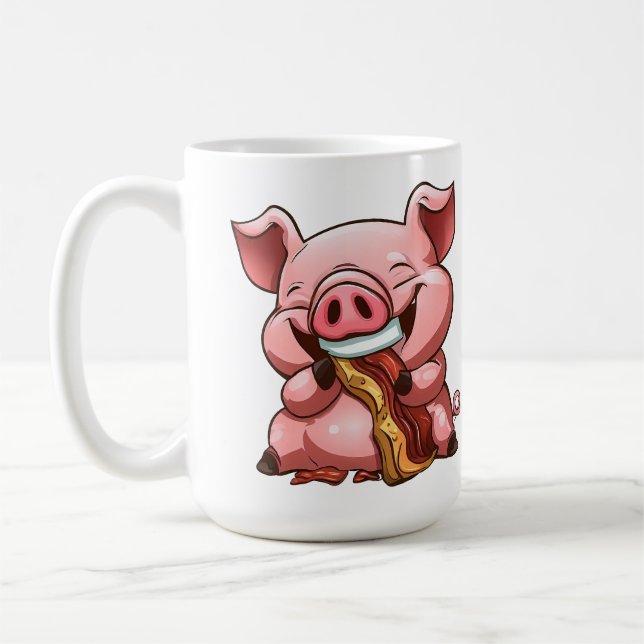 Cartoon Tasse eines Schweinefleischs (Links)