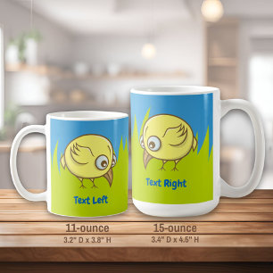 Cartoon-Tasse für Gelbvögel Kaffeetasse