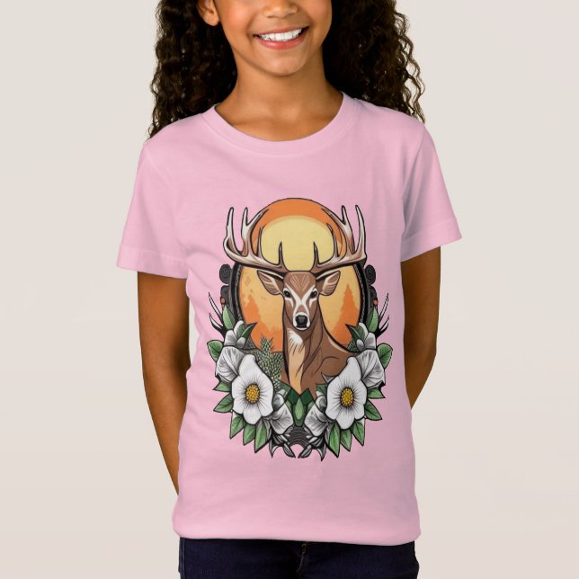 Cartoon Tattoo Art of a Dee with Georgia Rose T-Shirt (Vorderseite)