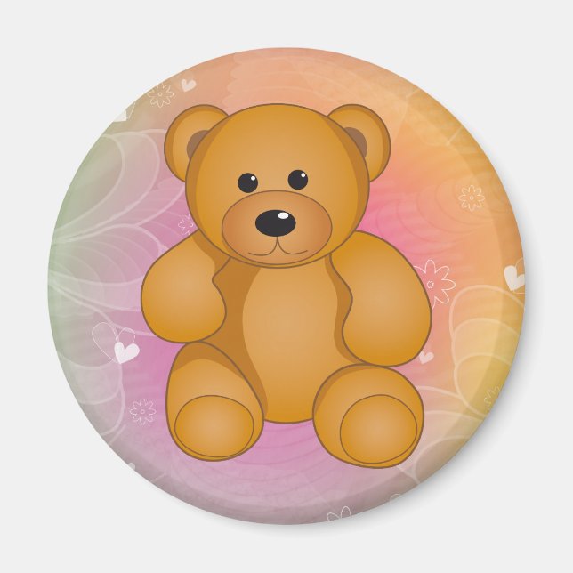 Cartoon Teddy Design Magnet (Vorne)