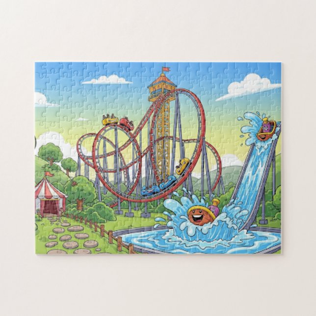 Cartoon Themenpark Adventure - Nature & Water Spla (Horizontal)