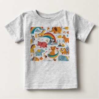 Cartoon Tierische T - Shirt für Kinder