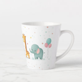 Cartoon Tierparade in Pastel - Fun Tasse Design