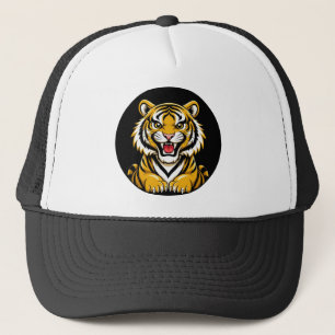 Cartoon-Tiger-Illustration Truckerkappe