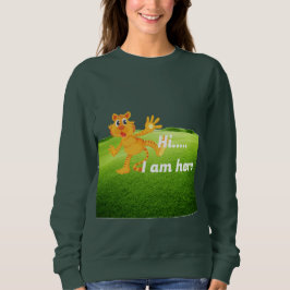 Cartoon Tiger Mascot Sweatshirt