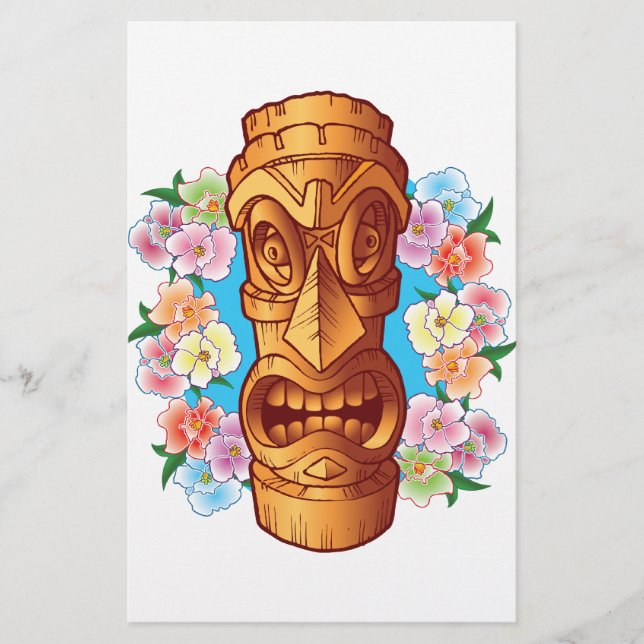 Cartoon Tiki Statue (Vorderseite)