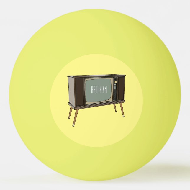Cartoon Tischtennisball (Vorderseite)