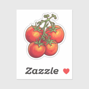 Cartoon Tomate Aufkleber