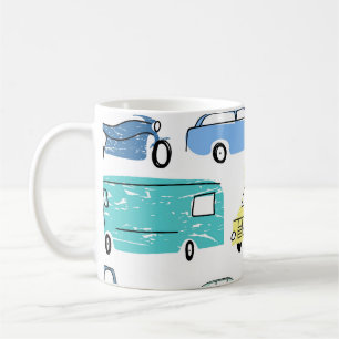Cartoon Transport: Spaß für Kinder in der Stadt. Kaffeetasse