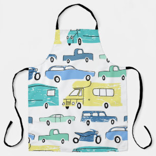 Cartoon Transport: Spaß für Kinder in der Stadt. Schürze