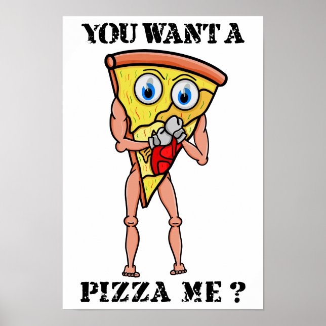 Cartoon Trash Pizza Boxing Poster (Vorne)