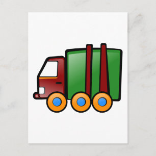 Cartoon Truck Postkarte