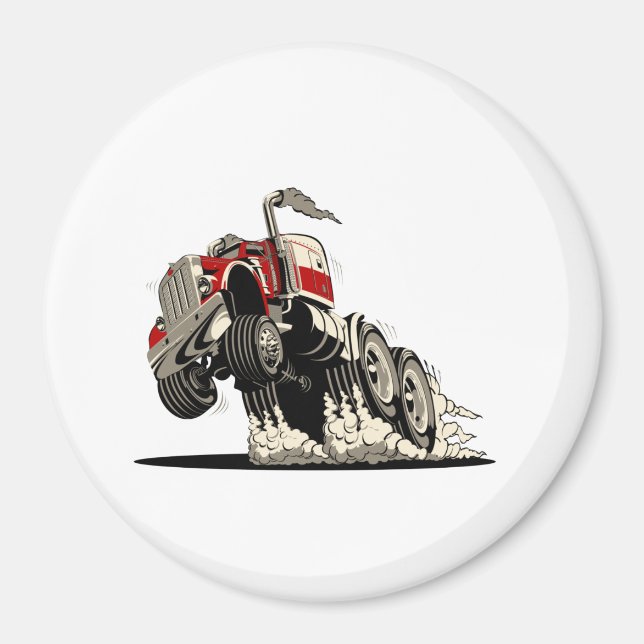 Cartoon truxk magnet (Vorne)