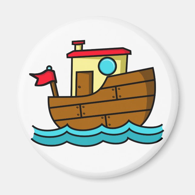 Cartoon Tug Magnet (Vorne)