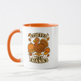 Cartoon Türkei glücklich Thanksgiving Tasse
