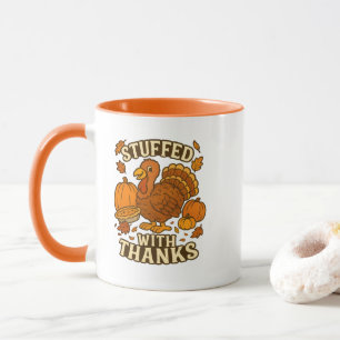 Cartoon Türkei glücklich Thanksgiving Tasse
