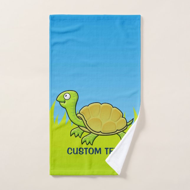 Cartoon Turtle Badhandtuch Set (Handtuch)