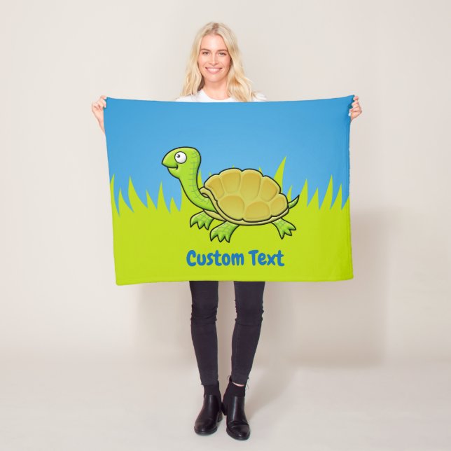 Cartoon Turtle Fleece Blanket (Beispiel)