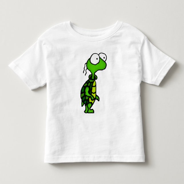 Cartoon Turtle Kleinkind T-shirt (Vorderseite)