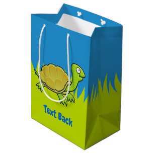 Cartoon Turtle Medium Geschenktasche Mittlere Geschenktüte