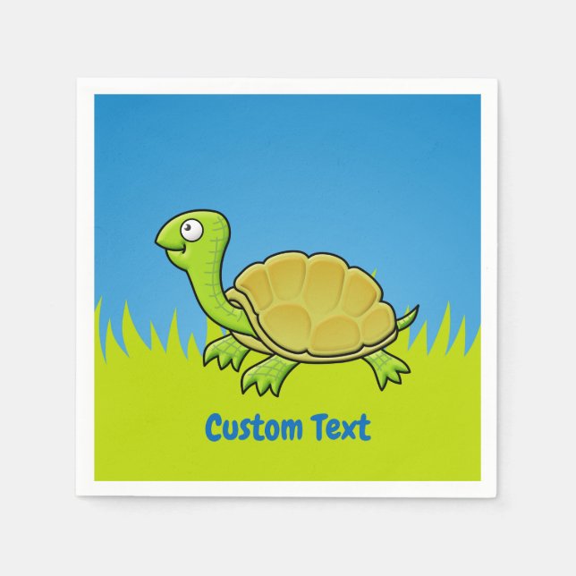 Cartoon Turtle Napkins Serviette (Vorderseite)
