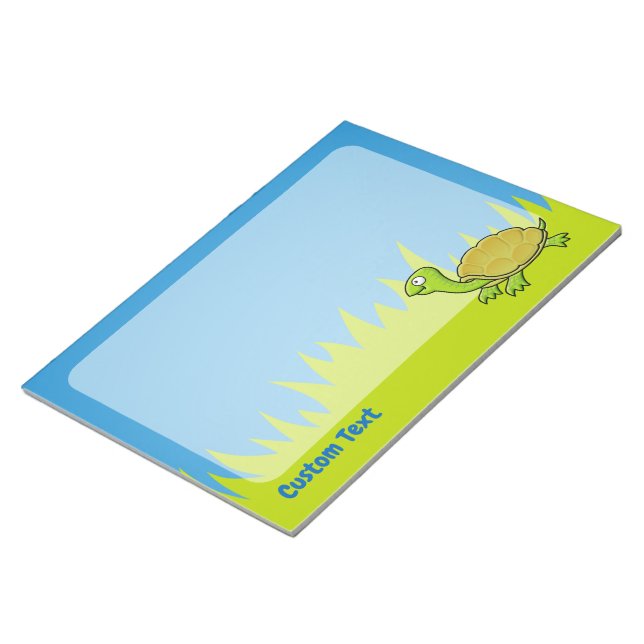 Cartoon Turtle Notepad Notizblock (angewinkelt)