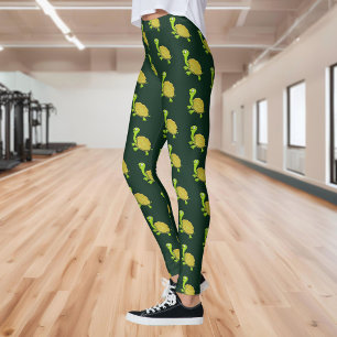 Cartoon Turtle Pattern Leggings