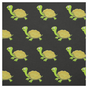 Cartoon Turtle Pattern Stoff