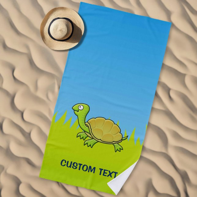 Cartoon Turtle Strandtuch (Von Creator hochgeladen)
