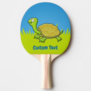 Cartoon Turtle Tischtennis Schläger