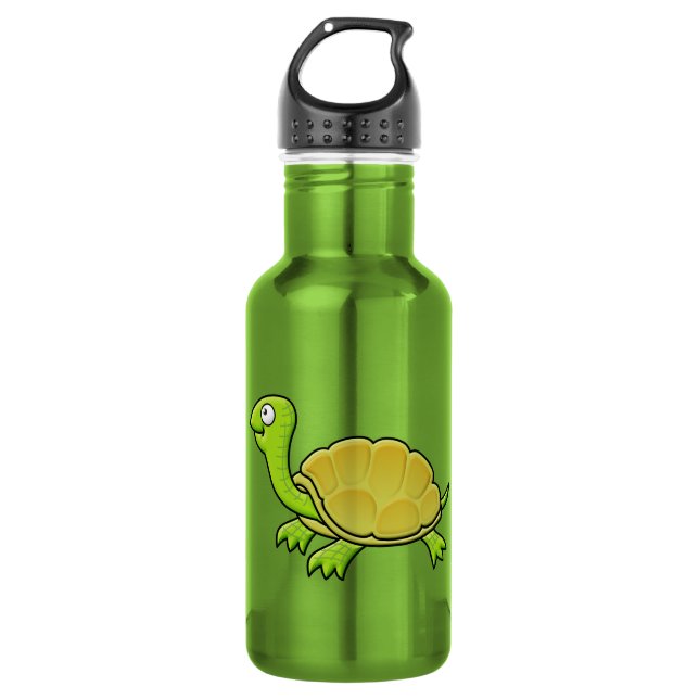 Cartoon Turtle Trinkflasche (Vorderseite)